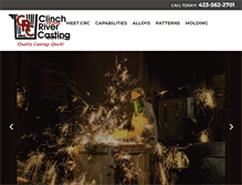 Tablet Screenshot of clinchrivercasting.com